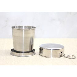 Katlanabilir Tekli Paslanmaz Çelik Shot Bardak