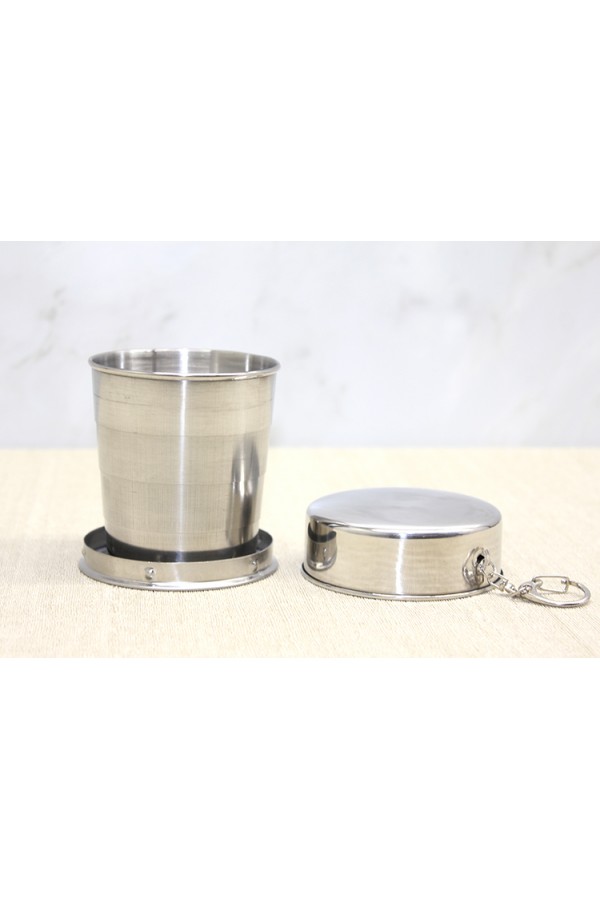 Katlanabilir Tekli Paslanmaz Çelik Shot Bardak