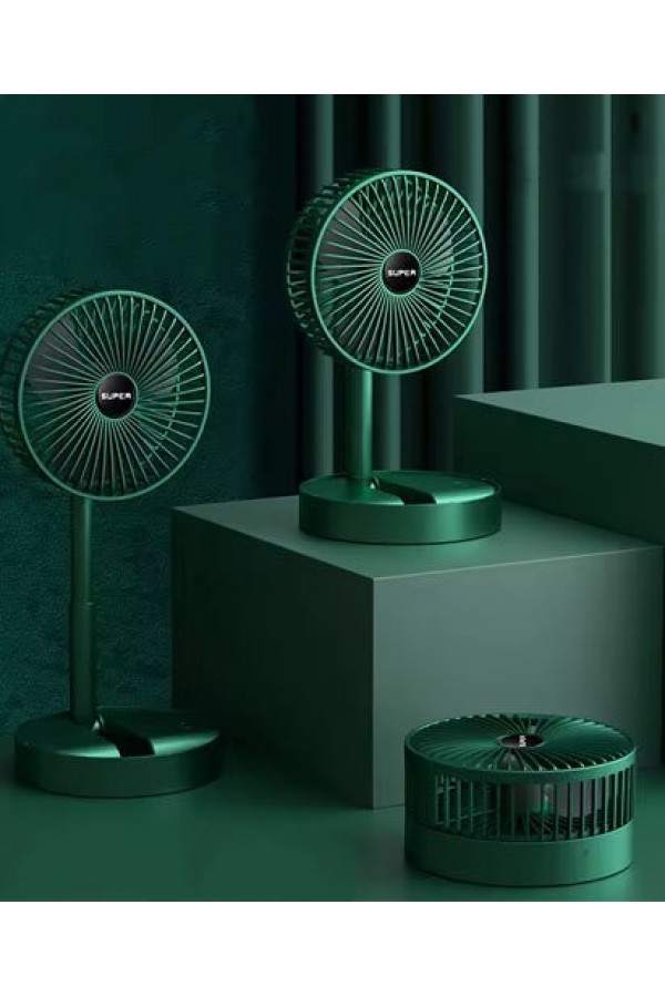 Katlanabilir Uzayabilir Taşınabilir Kablosuz Şarjlı Portatif Masa Üstü Fan