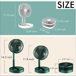 Katlanır Teleskopik Zemin Fanı Yaz Sessiz Öğrenci Masaüstü Fan USB Şarj Edilebilir Taşınabilir Ev Mini Hava Soğutucu Katlanır Teleskopik Zemin Fanı Yaz Sessiz Öğrenci Masaüstü Fan USB Şarj Edilebilir Taşınabilir Ev Mini Hava Soğutucu