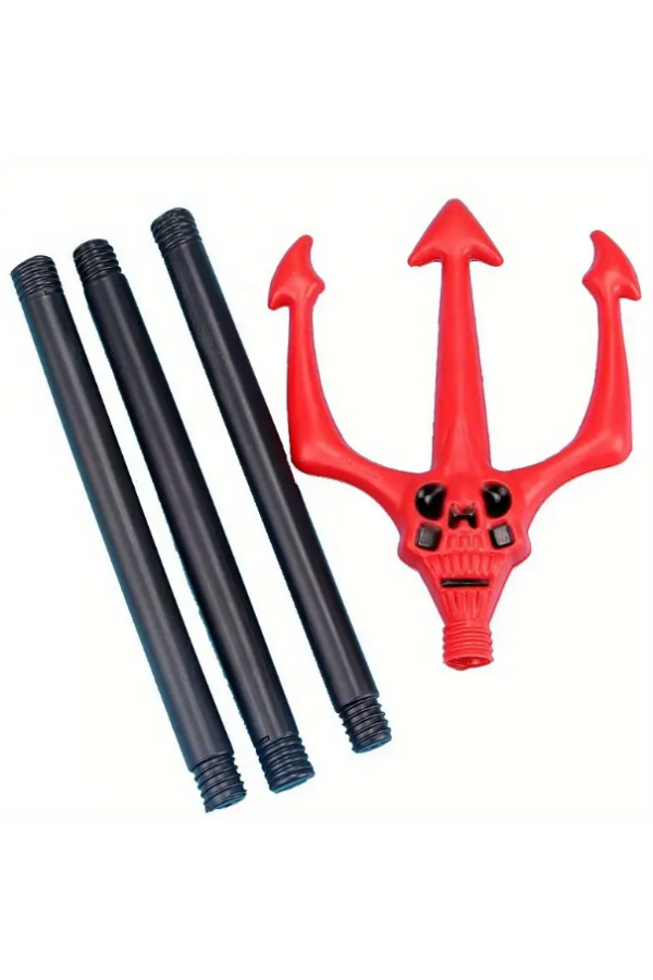 Kırmızı Renk Halloween Cadılar Bayramı Çatal 107 cm