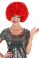 Kırmızı Renk Kıvırcık Afro Bonus Peruk