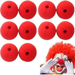 Kırmızı Renk Sünger Palyaço Burnu Takma Burun 10 Adet Kırmızı Renk Sünger Palyaço Burnu Takma Burun 10 Adet