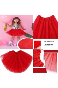 Kırmızı Renk Tütü Etek Bale Eteği Gösteri Eteği Çocuk Bebek Boy Kırmızı Renk Tütü Etek Bale Eteği Gösteri Eteği Çocuk Bebek Boy