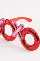 Kırmızı Renk Xoxo Yazılı Parti Gözlüğü 17x7 cm