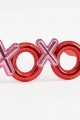 Kırmızı Renk Xoxo Yazılı Parti Gözlüğü 17x7 cm