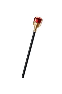Kırmızı Topuzlu Kral Asası Kraliyet Asası 40 cm