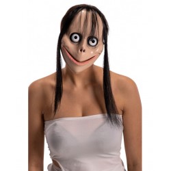 Korkunç Ürpertici Uzun Saçlı Maske 24x16 cm Korkunç Ürpertici Uzun Saçlı Maske 24x16 cm