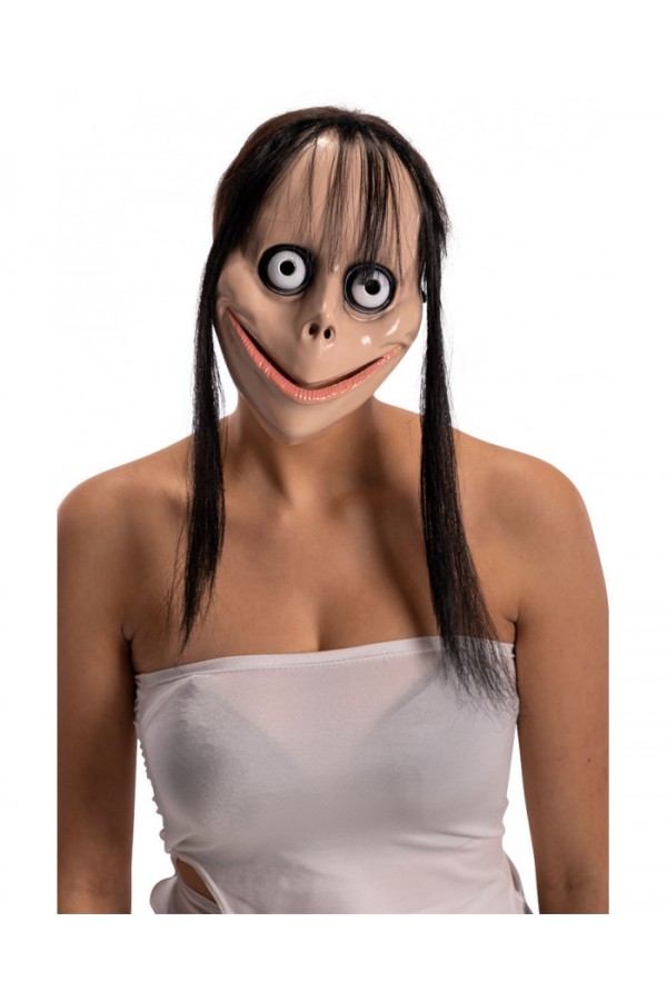 Korkunç Ürpertici Uzun Saçlı Maske 24x16 cm