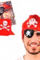 Korsan Bandana Korsan Göz Maskesi ve Korsan Küpesi 3 lü Kostüm Seti