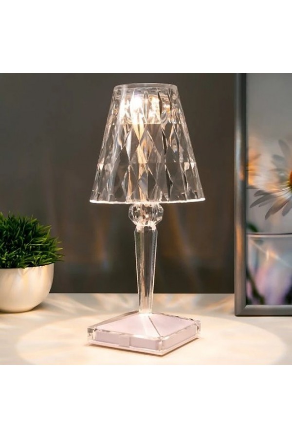 Kristal Led Şarjlı Masa Üstü Lamba
