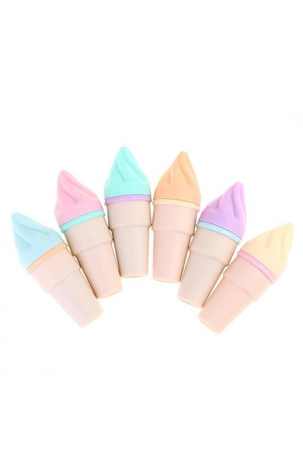 Külah Dondurma 6 Lı Mini Fosforlu Kalem Seti