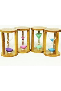 Kum Saati Ahşap 15 Dakika Dekoratif Hediyelik