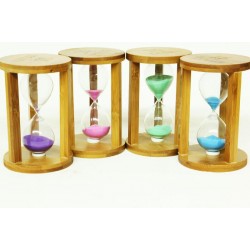 Kum Saati Ahşap 15 Dakika Dekoratif Hediyelik