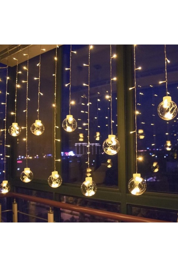 Küre Toplu Perde Led Işık MH-213 Dekoratif Hediyelik