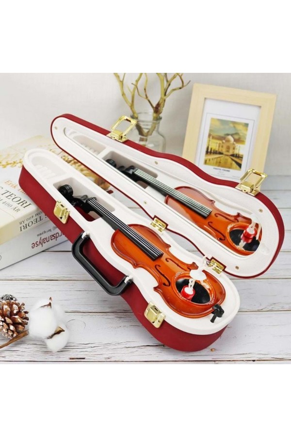 Kurmalı Gitar Müzik Kutusu Dekoratif Hediyelik