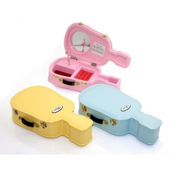 Kurmalı Gitar Müzik Kutusu Ve Takı Kutusu Dekoratif Hediyelik Kurmalı Gitar Müzik Kutusu Ve Takı Kutusu Dekoratif Hediyelik