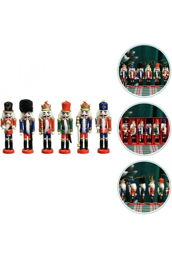 KURŞUN ASKER AHŞAP DEKORATİF EŞYA (6lı SET 13CM)