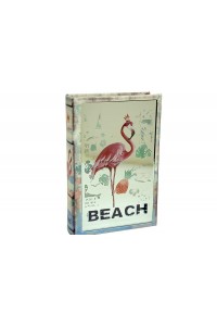 Kutu Kitap Aynalı Flamingo Dekoratiif Hediyelik