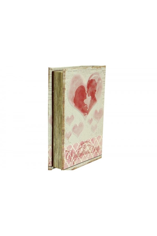 Kutu Kitap Aynalı Valentine Dekoratif Hediyelik