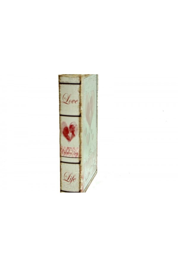 Kutu Kitap Aynalı Valentine Dekoratif Hediyelik
