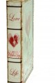 Kutu Kitap Aynalı Valentine Dekoratif Hediyelik