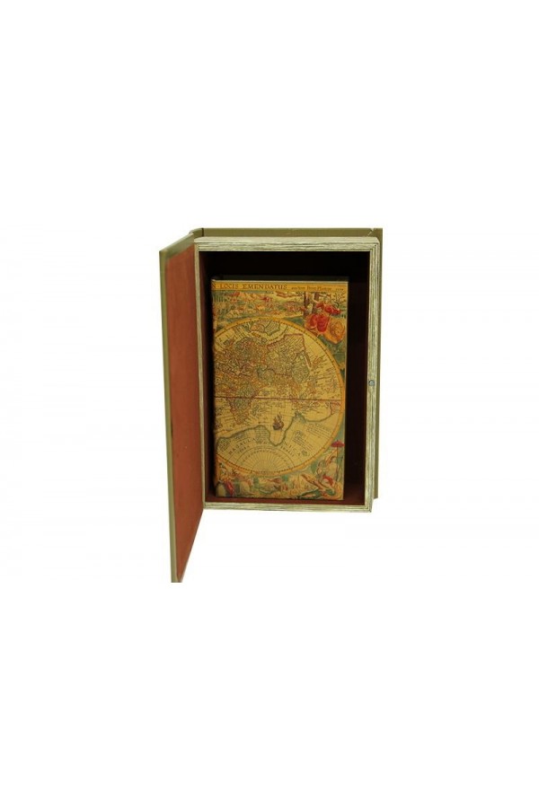 Kutu Kitap Harita 2'li Set Dekoratif Hediyelik