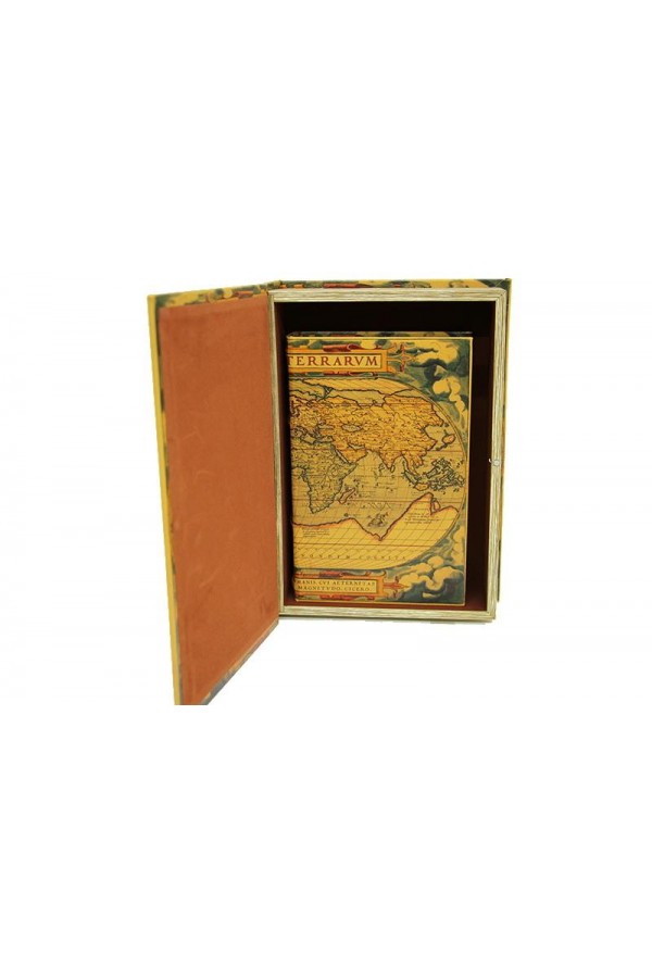 Kutu Kitap Harita 2'li Set Dekoratif Hediyelik
