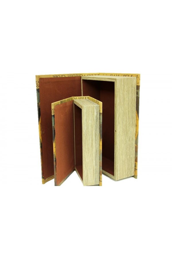 Kutu Kitap Harita 2'li Set Dekoratif Hediyelik