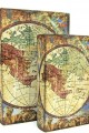 Kutu Kitap Harita 2'li Set Kitap Kutusu Dekoratif Hediyelik