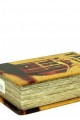 Kutu Kitap Taksim Ahşap Suni Deri Kaplı Dekoratif Hediyelik
