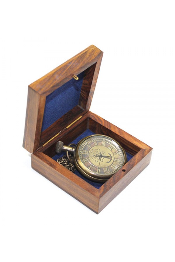 Kutulu Pirinç Köstekli Saat