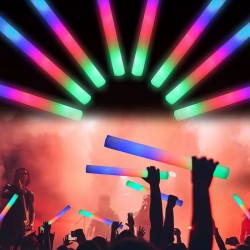 Led Işıklı ( 6 Adet ) 3 Modlu Kauçuk Işıklı Sünger Parti Çubuk Sopa - 46 cm Led Işıklı ( 6 Adet ) 3 Modlu Kauçuk Işıklı Sünger Parti Çubuk Sopa - 46 cm