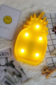 Led Işıklı Ananas Gece Lambası Dekoratif Led Aydınlatma