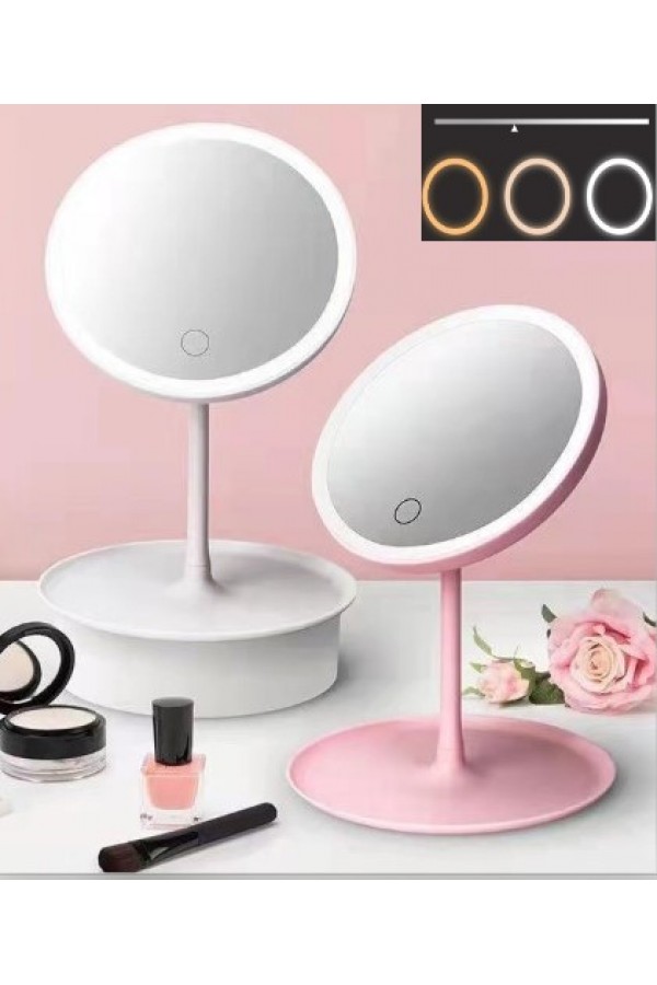 Led Işıklı Dokunmatik Makyaj Aynası 3 Kademeli Işık Ayarlı Led Işıklı Dokunmatik Makyaj Aynası 3 Kademeli Işık Ayarlı