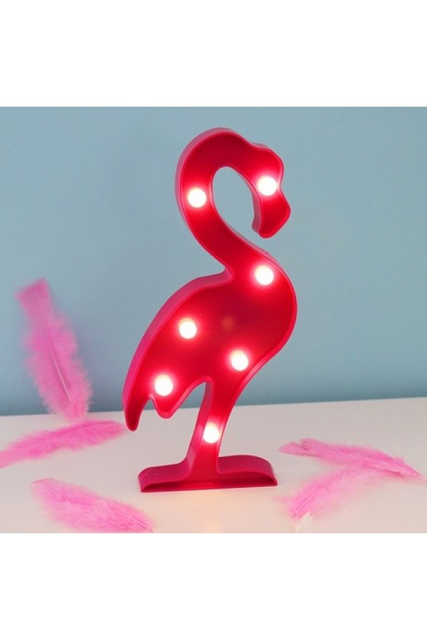 Led Işıklı Flamingo Gece Lambası Dekoratif Aydınlatma