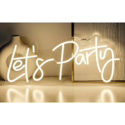 LET'S PARTY Yazılı Neon Led LET'S PARTY Yazılı Neon Led