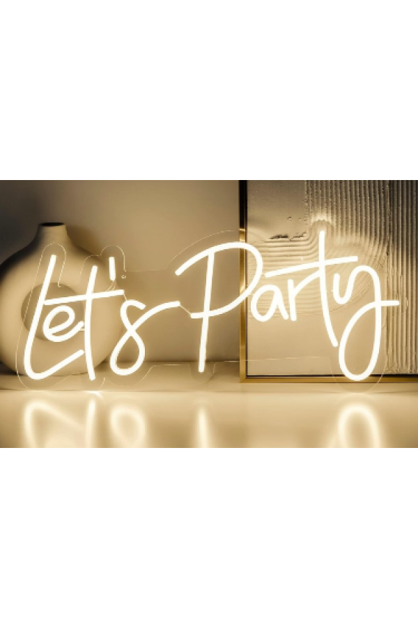 LET'S PARTY Yazılı Neon Led