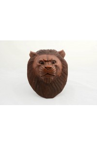 Maun Ağacı El Yapımı Dekoratif Aslan Büstü Dekoratif Hediyelik Maun Ağacı El Yapımı Dekoratif Aslan Büstü Dekoratif Hediyelik