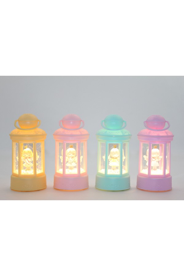 Melek Figürlü Işıklı Kar Küresi