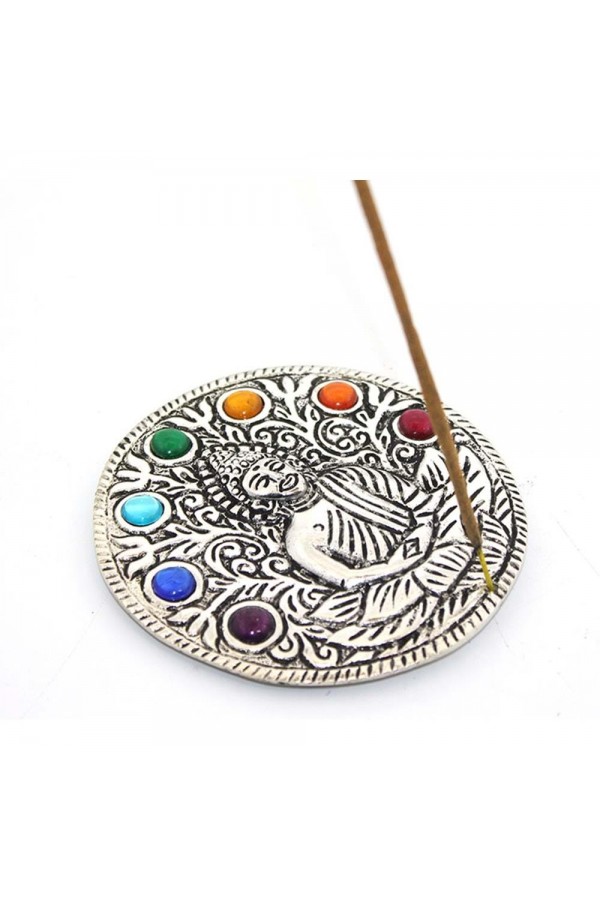 Metal 7 Çakra ( Chakra ) Buda Tütsülük