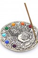 Metal 7 Çakra ( Chakra ) Buda Tütsülük