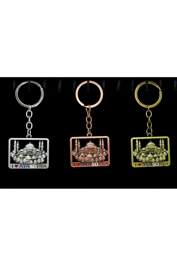 Metal Ayasofya Anahtarlık