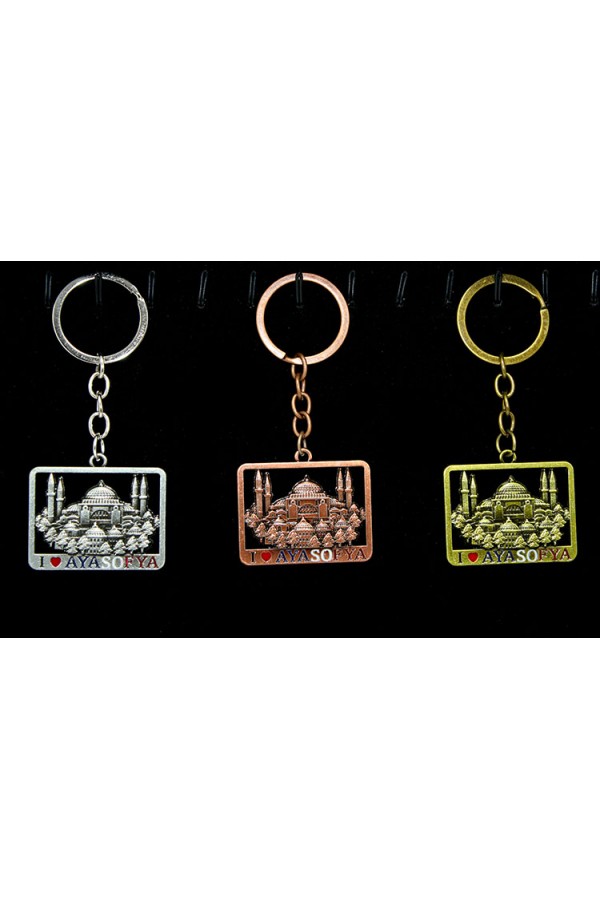 Metal Ayasofya Anahtarlık