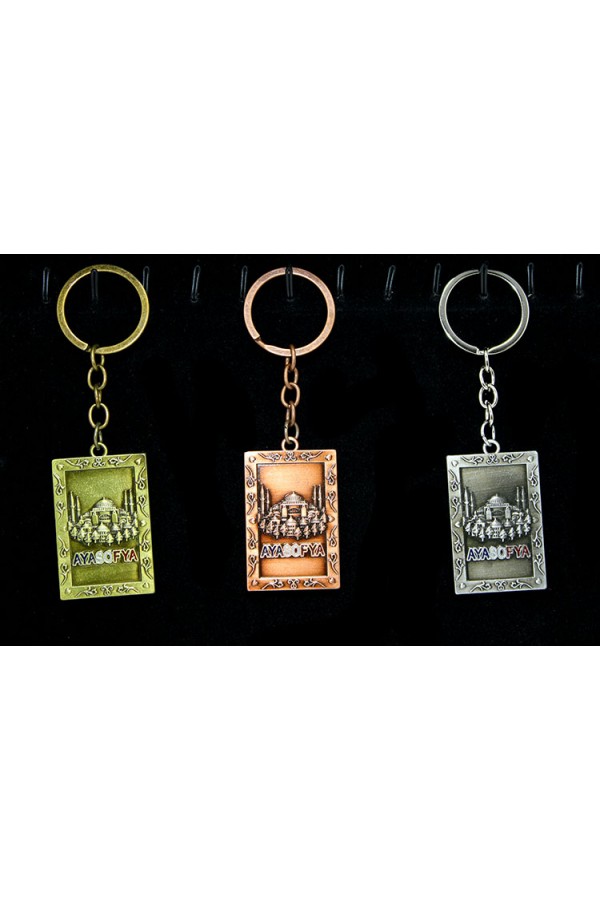 Metal Ayasofya Anahtarlık