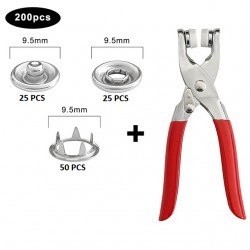 Metal Çıtçıtlı Düğme Pensesi ve Düğmesi (25 Set) Metal Çıtçıtlı Düğme Pensesi ve Düğmesi (25 Set)