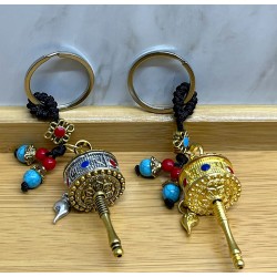 Metal Feng Shui Şans Çarkı Anahtarlık Metal Feng Shui Şans Çarkı Anahtarlık