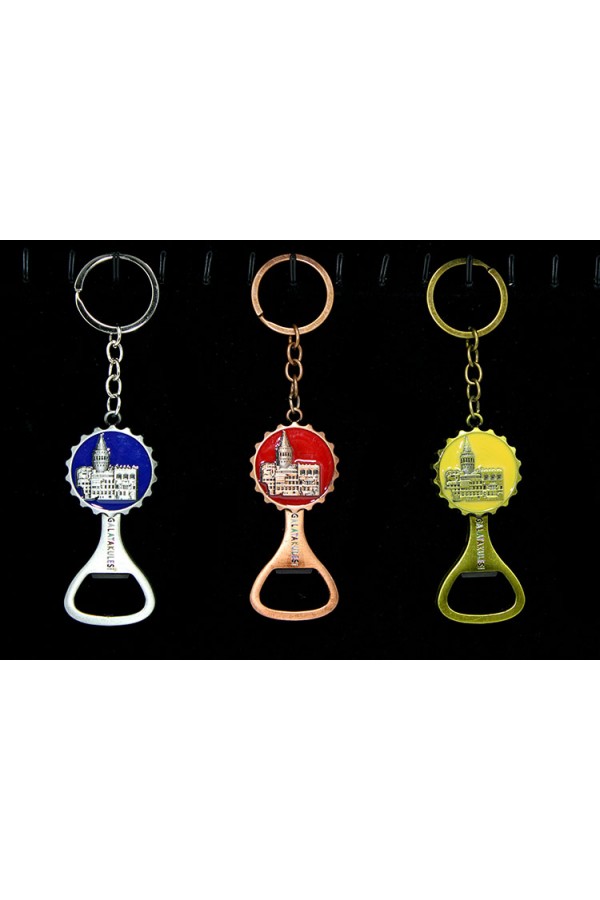 Metal Galata Kulesi Anahtarlık Ve Açacak