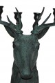Metal Geyik Büstü Şamdan 136 Cm