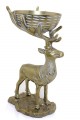 Metal Geyikli Kase 32 Cm Dekoratif Hediyelik